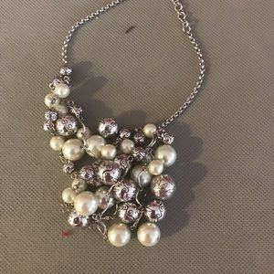 Brighton pearl & silver necklace